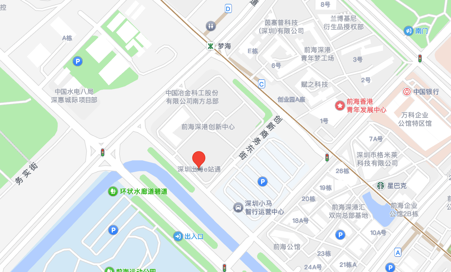 服务中心位置 — 前海深港创新中心
